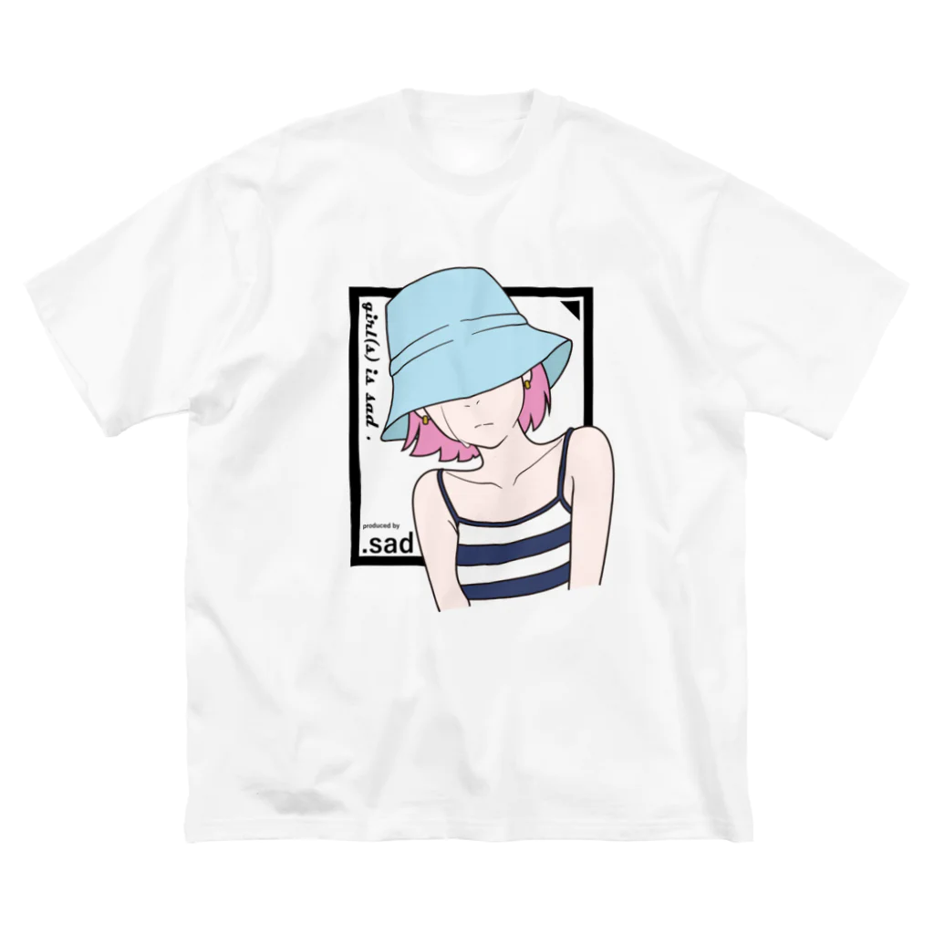 dot_sad_productsのgirl(s) is sad. ビッグシルエットTシャツ