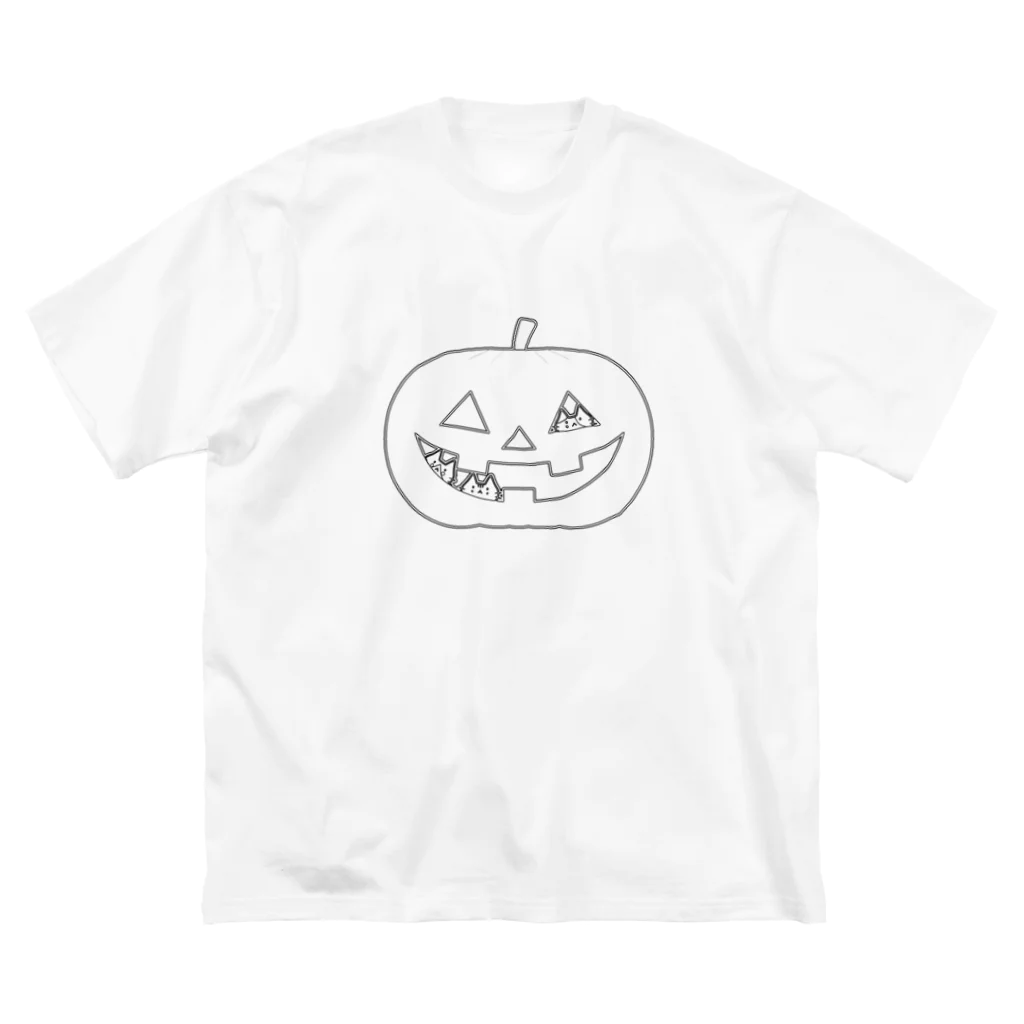 めいぷるのかぼちゃにゃ(モノトーン) Big T-Shirt