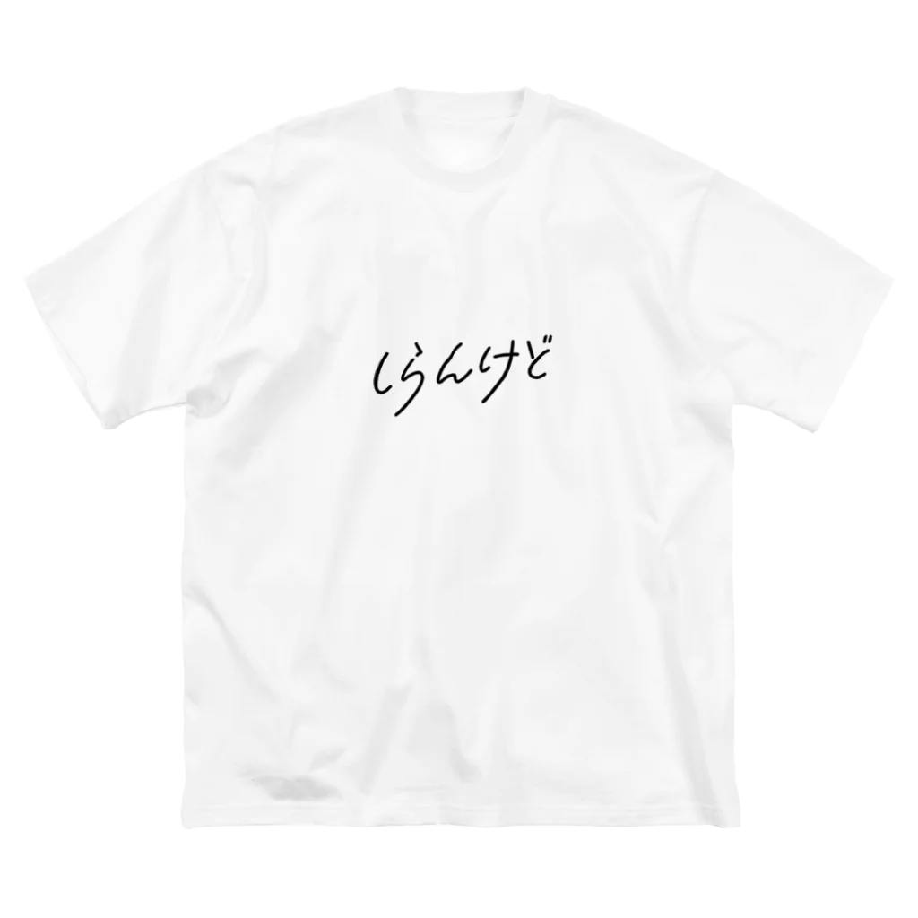 半生屋の手レタリング しらんけど（オシャ字ver） ビッグシルエットTシャツ