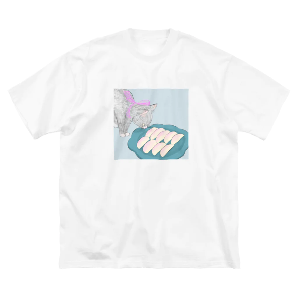 みやうちまいの桃つまみぐいにゃんこ Big T-Shirt