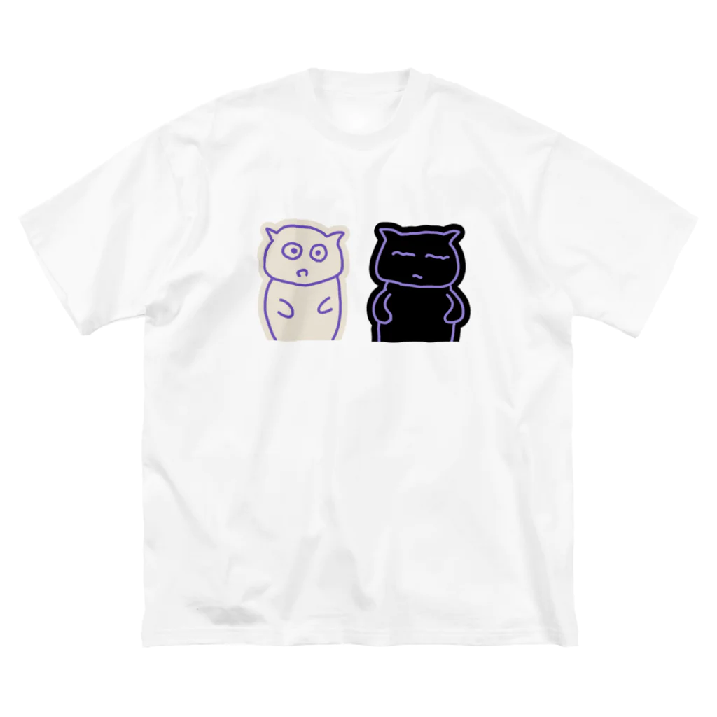 queyのにゃんころぺ ビッグシルエットTシャツ