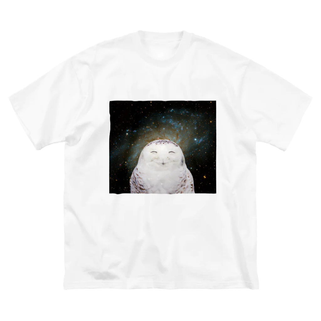 SpaceAnimal -スペースアニマル-の宇宙梟 ビッグシルエットTシャツ