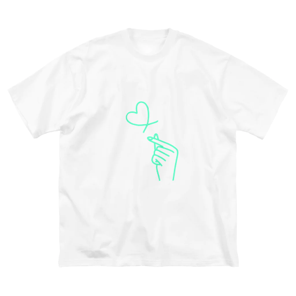 らくがきクオリティのmint green lover Big T-Shirt