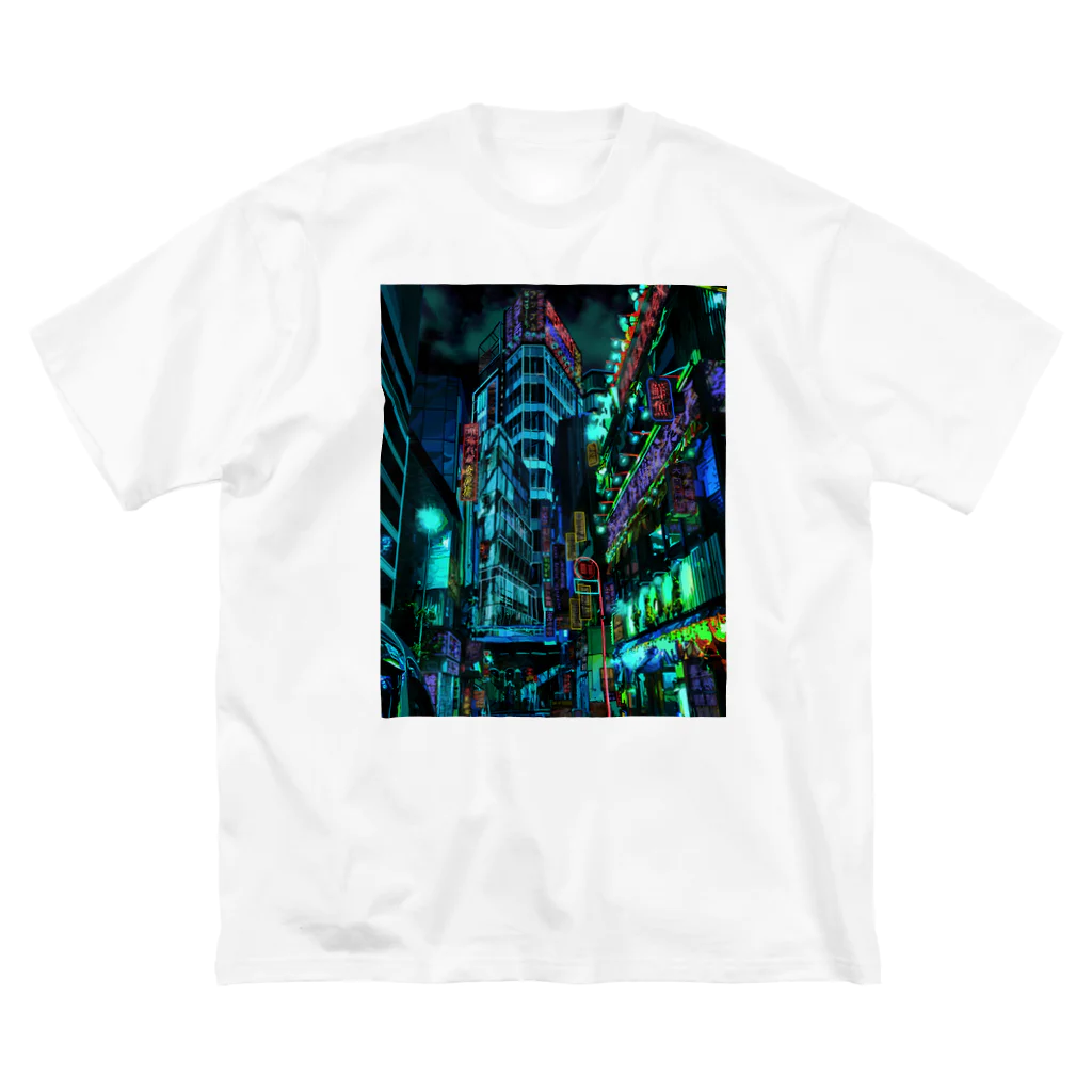 aero_acidのcyberpunk  tokyo ビッグシルエットTシャツ