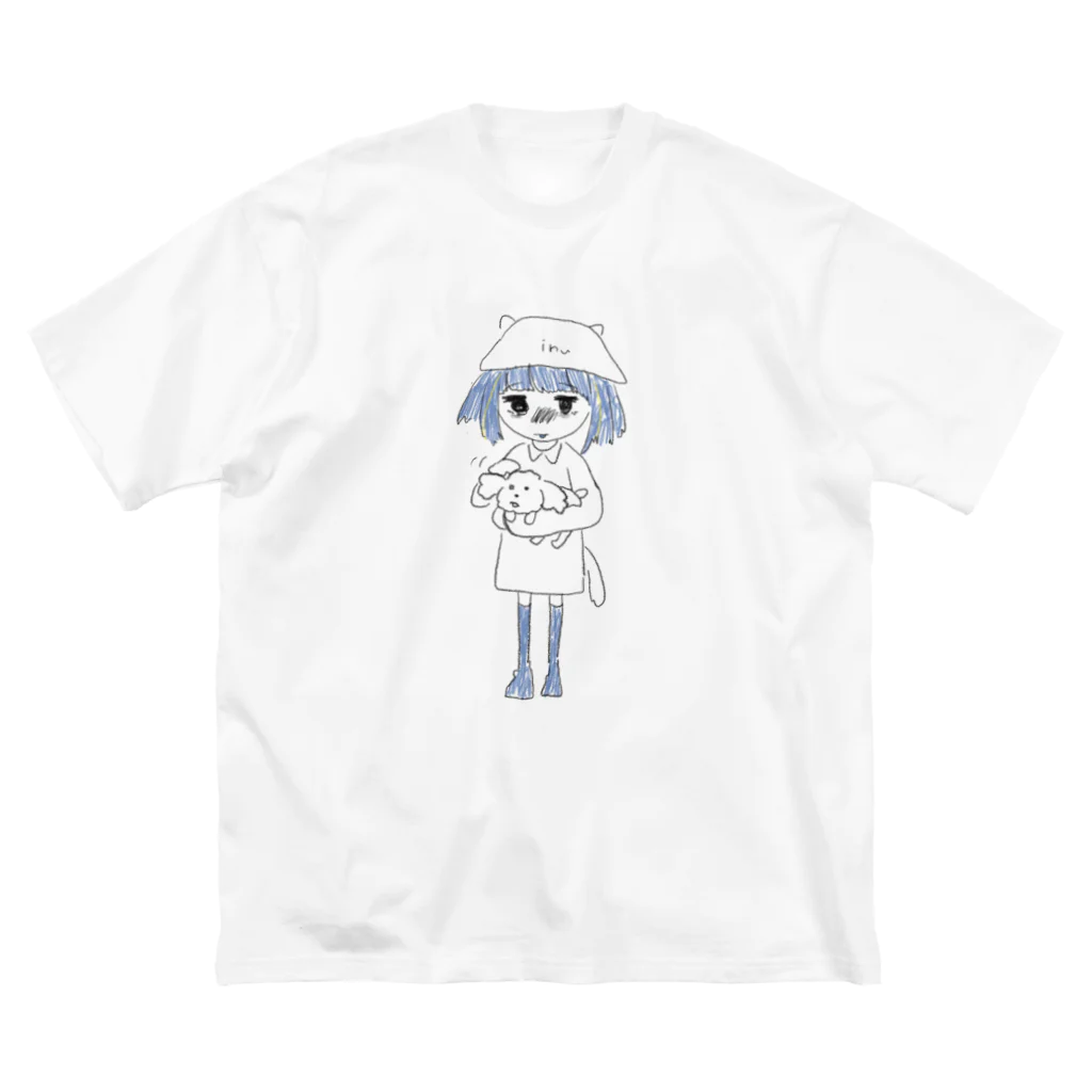 nemuiのあおーい ビッグシルエットTシャツ