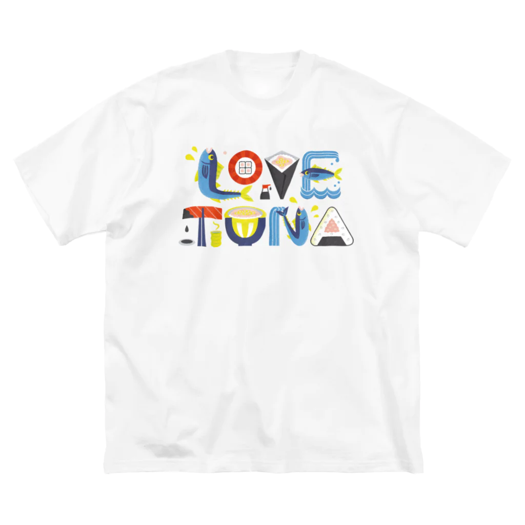 アカネッコのLOVE TUNA ビッグシルエットTシャツ