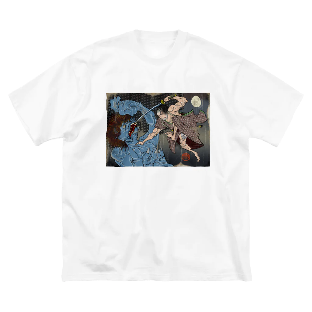 nidan-illustrationの"武者絵" 1-#1 ビッグシルエットTシャツ