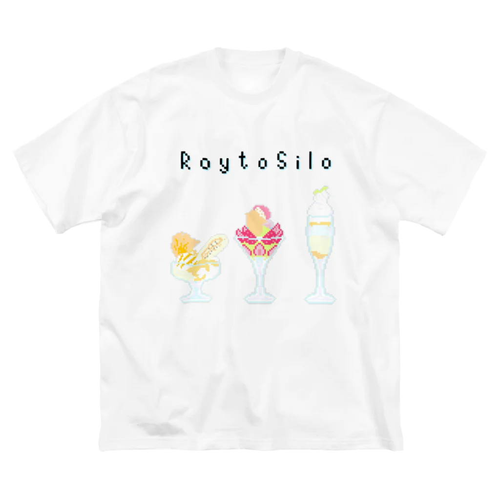 RoytoSilo🐧歌舞伎町 夜パフェ屋のロイトシロドットパフェ。 Big T-Shirt