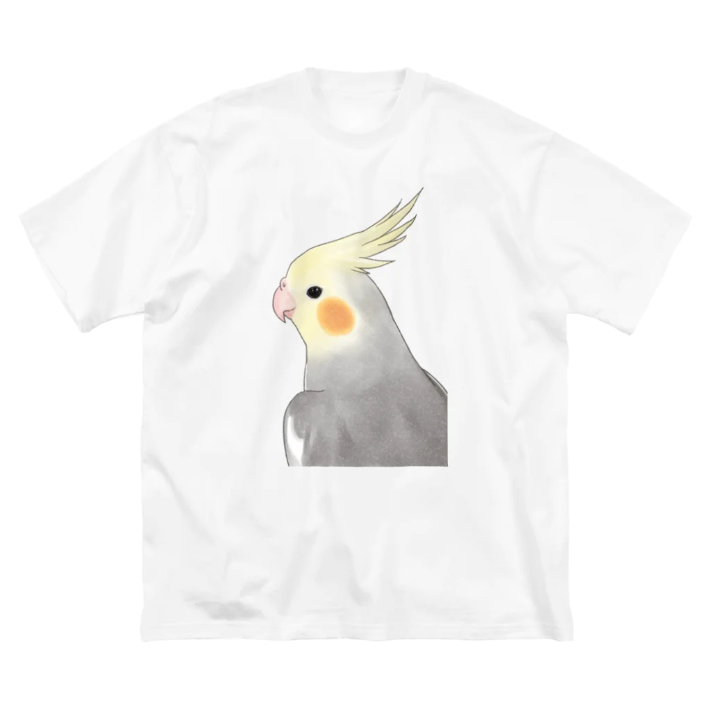 まめるりはことりの見つめるオカメインコちゃん【まめるりはことり】 Big T-Shirt