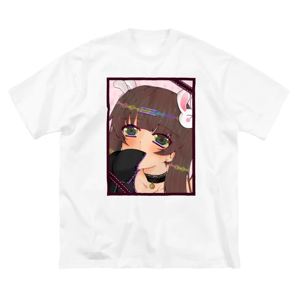 撃神さんのおうちのうさぎっ娘のヒミツ ビッグシルエットTシャツ