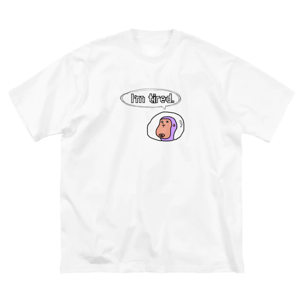 tired.のおつかれ宇宙飛行士さん by tired. ビッグシルエットTシャツ