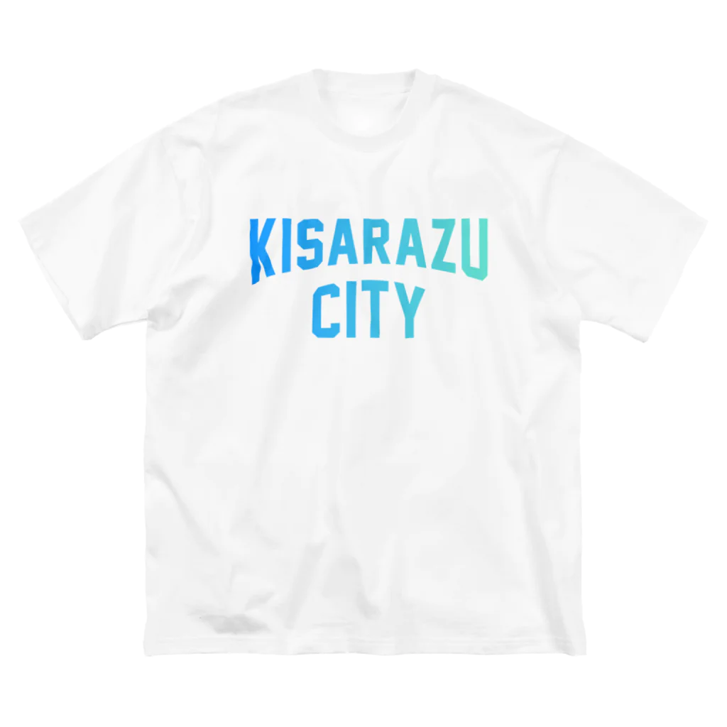 JIMOTOE Wear Local Japanの木更津市 KISARAZU CITY ロゴブルー Big T-Shirt