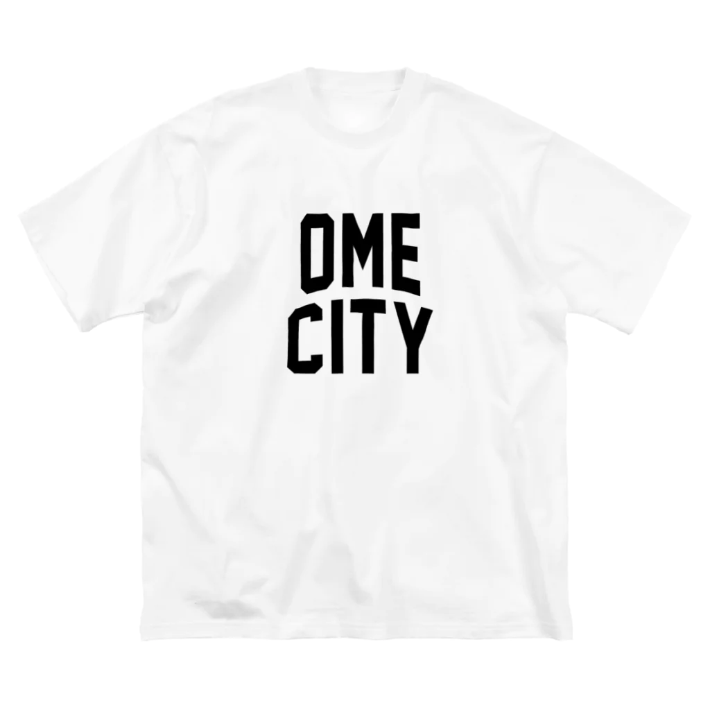 JIMOTOE Wear Local Japanの青梅市 OME CITY ロゴブラック ビッグシルエットTシャツ