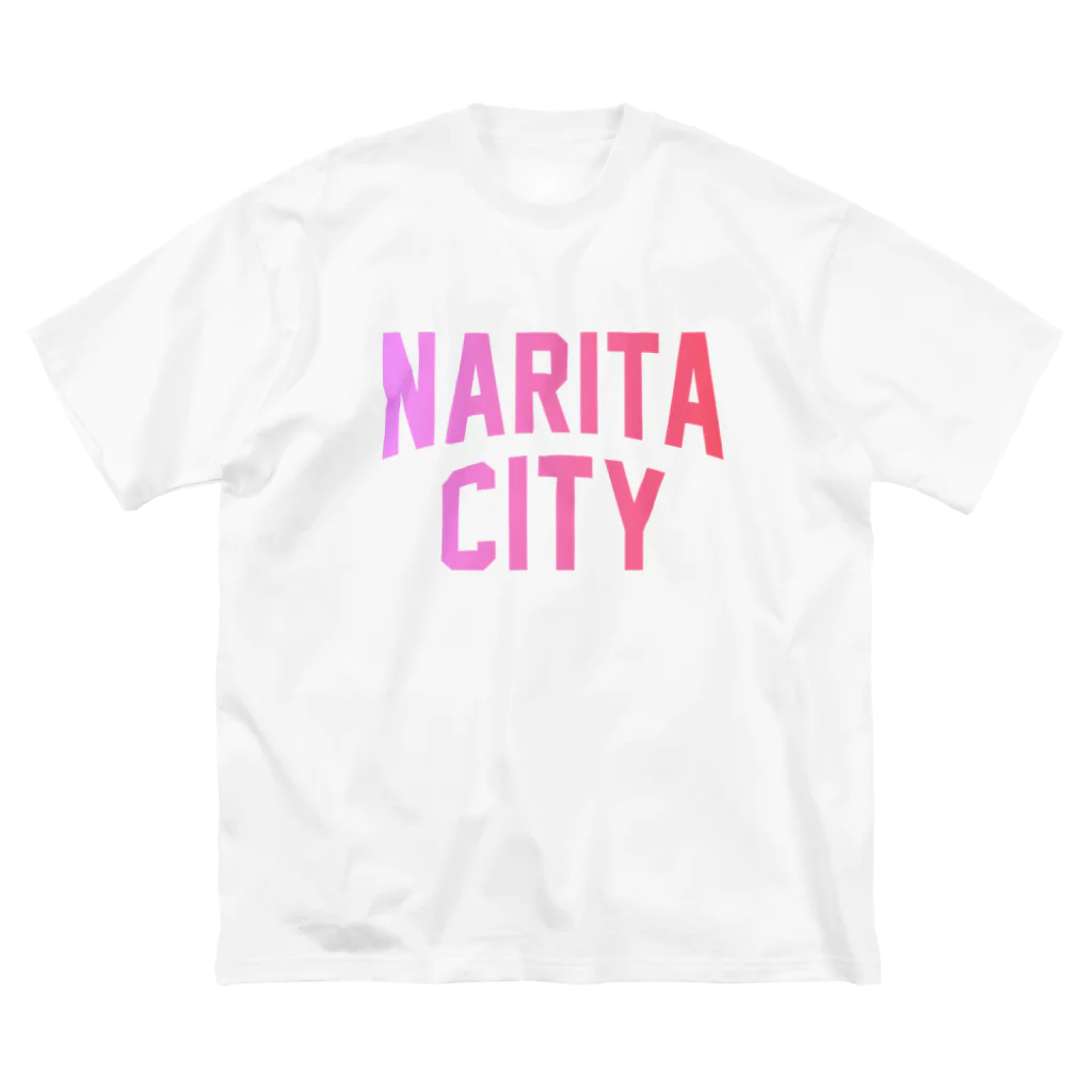 JIMOTOE Wear Local Japanの成田市 NARITA CITY ロゴピンク Big T-Shirt