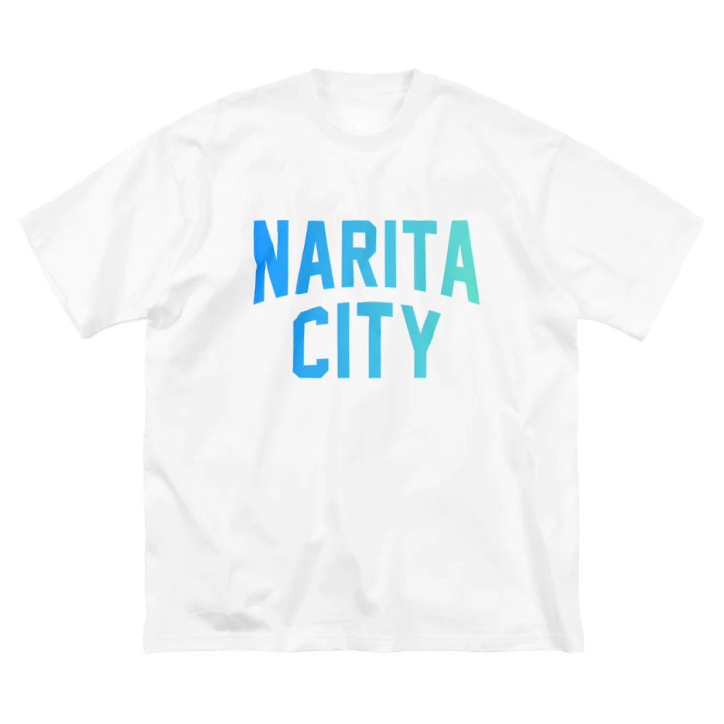 JIMOTOE Wear Local Japanの成田市 NARITA CITY ロゴブルー ビッグシルエットTシャツ