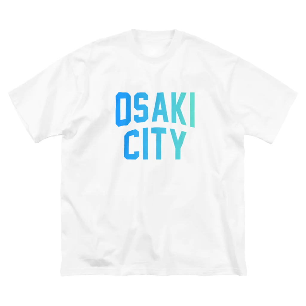 JIMOTO Wear Local Japanの大崎市 OSAKI CITY　ロゴブルー ビッグシルエットTシャツ