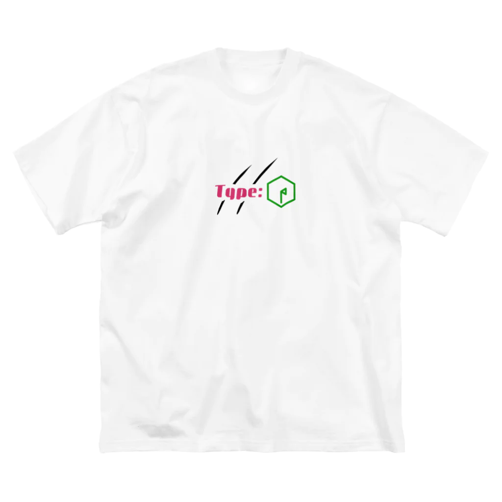 Type:PのType:P 「ロゴ」モデル ビッグシルエットTシャツ