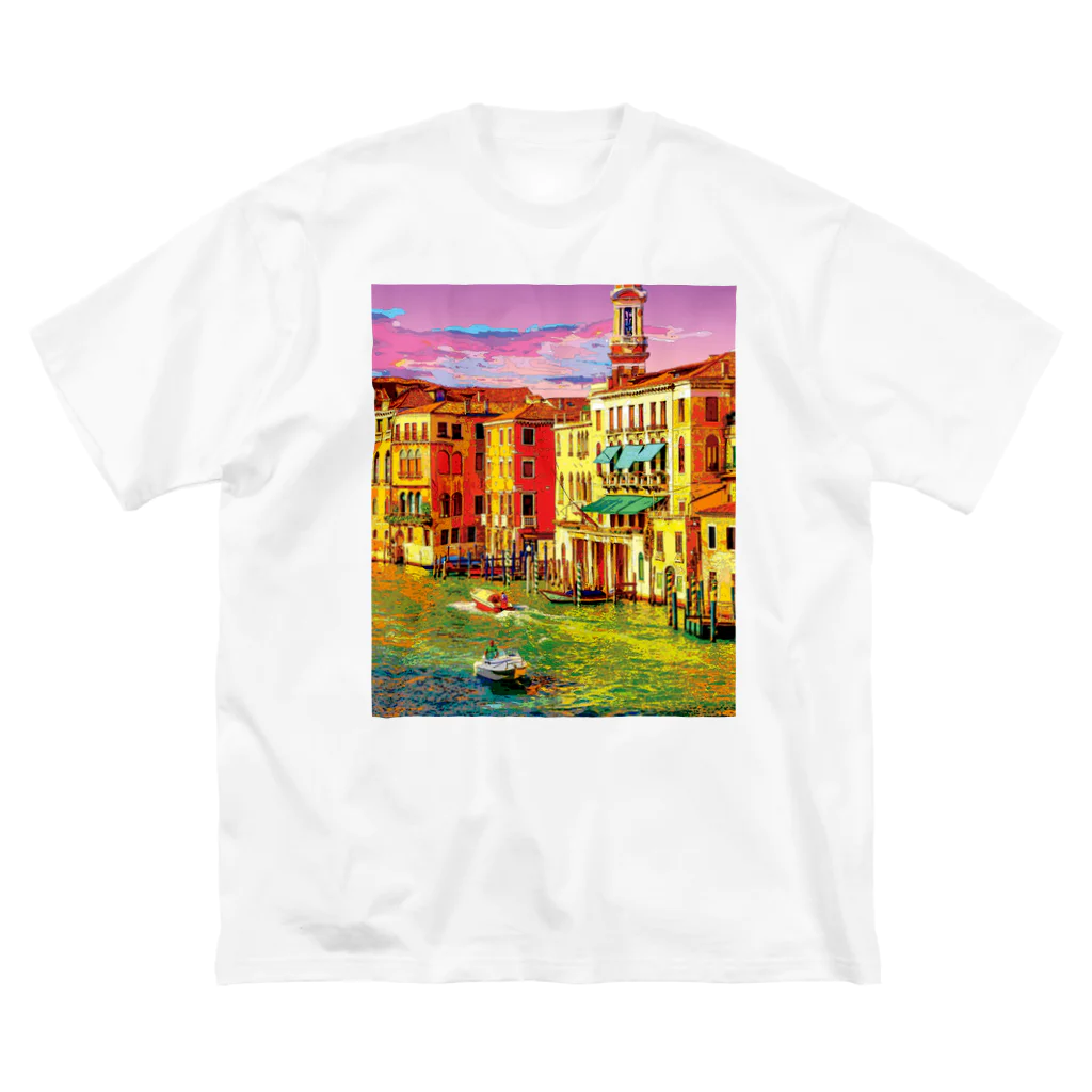 GALLERY misutawoのイタリア ヴェネツィアの夕暮れ ビッグシルエットTシャツ