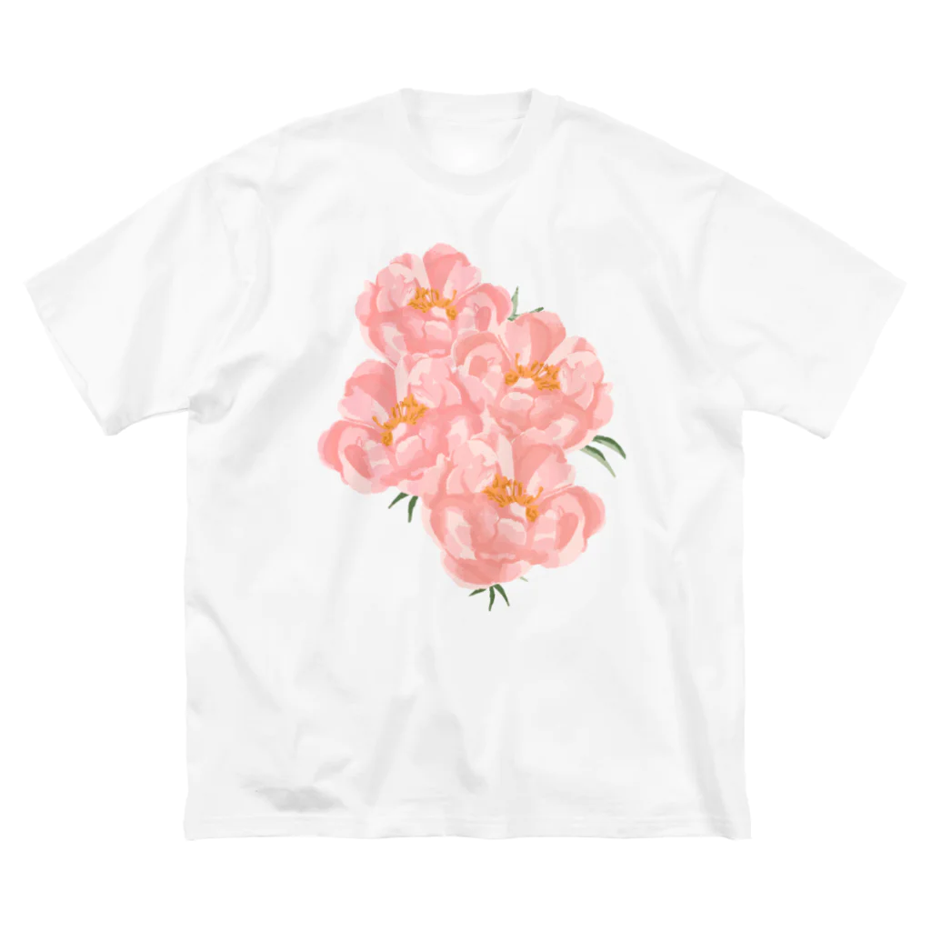 Katie（カチエ）のシャクヤクの花束 ビッグシルエットTシャツ