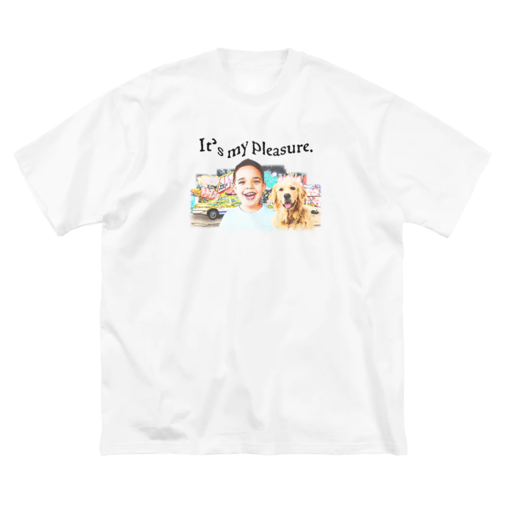 BOREDAMNのIt's my pleasure ビッグシルエットTシャツ