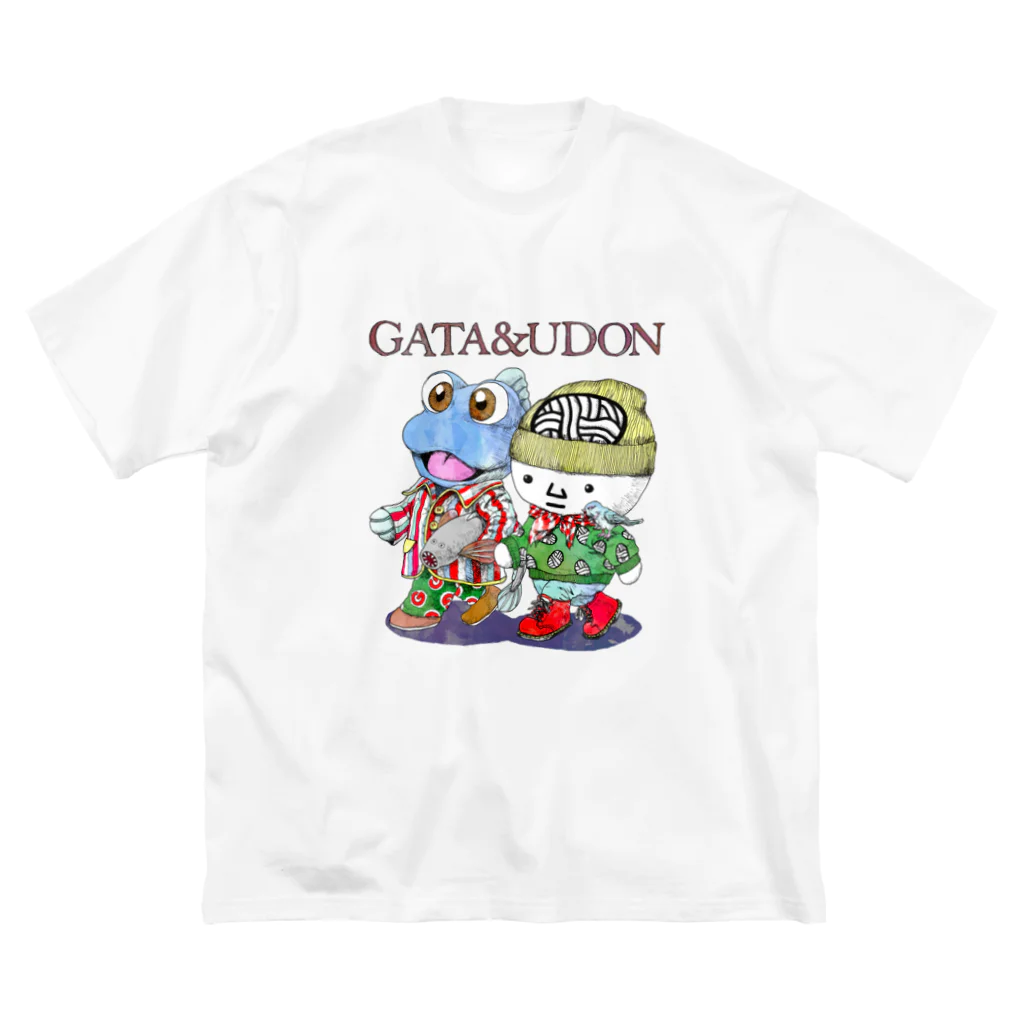 有明ガタァ商会のGATA&UDON ビッグシルエットTシャツ