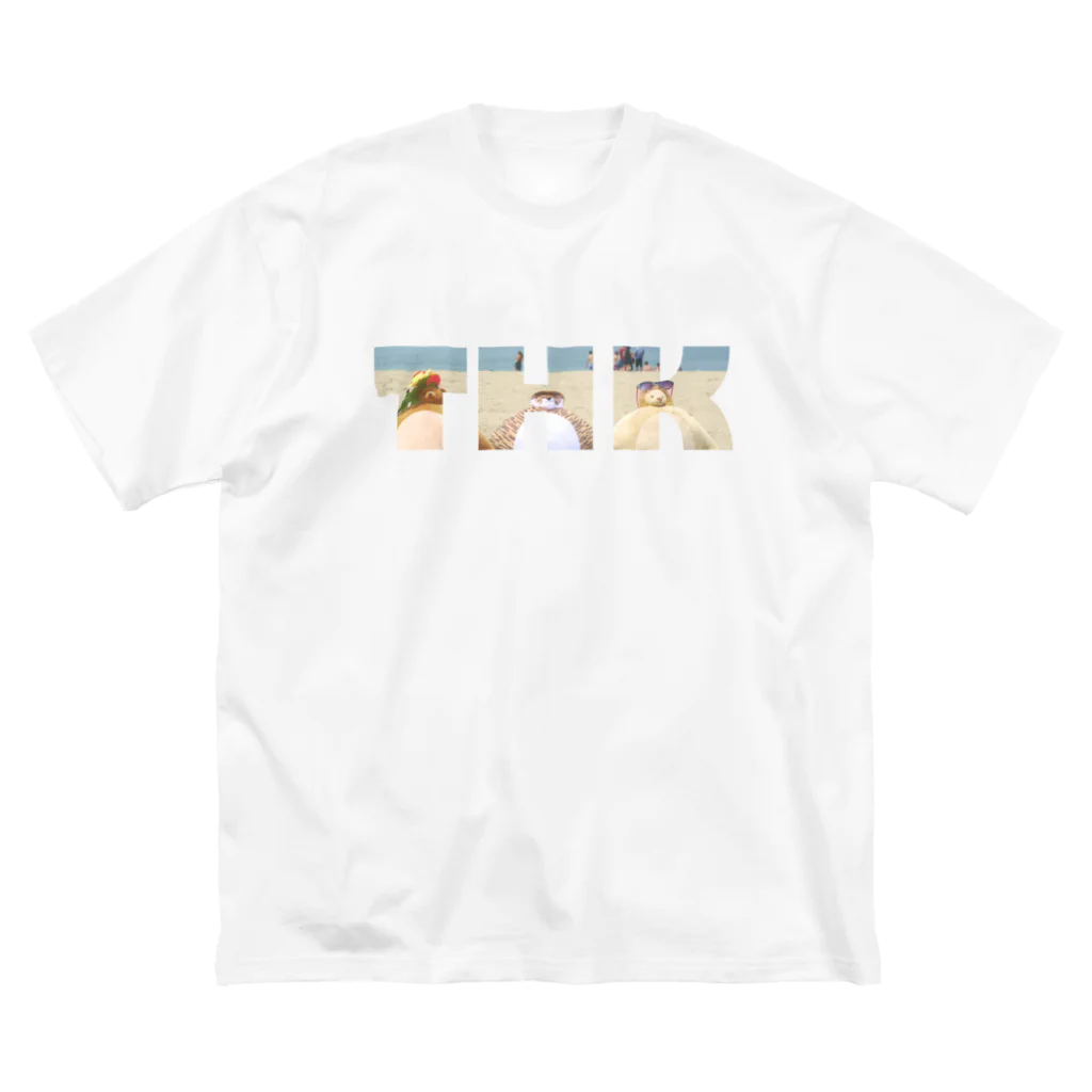 fragmentsのハイビスカス ビッグシルエットTシャツ