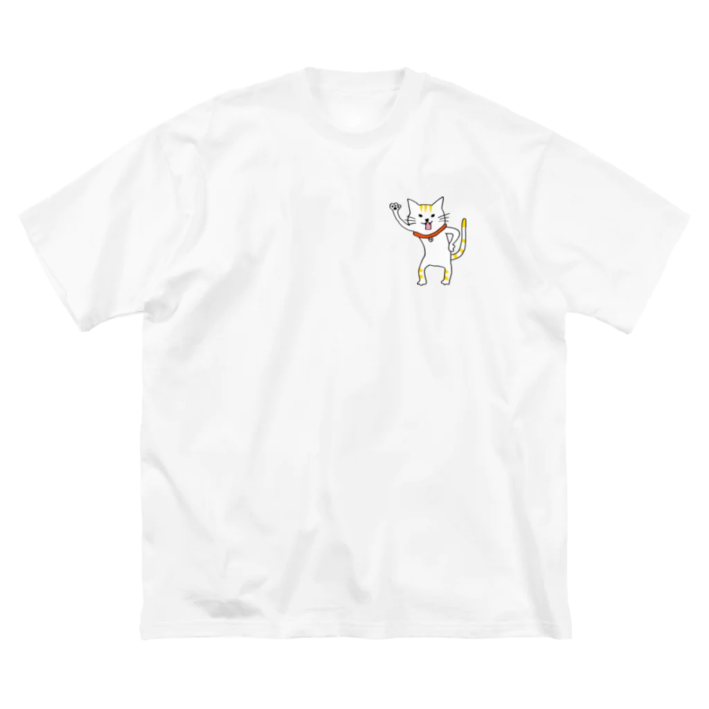 招き猫ポコ太郎のタロさ　ビッグTシャツ ビッグシルエットTシャツ