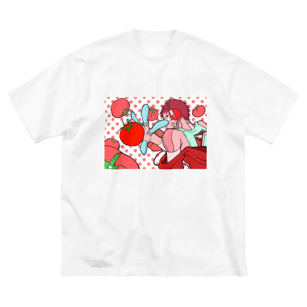 ROBOT×GIRLのTOMATO Big T-Shirt