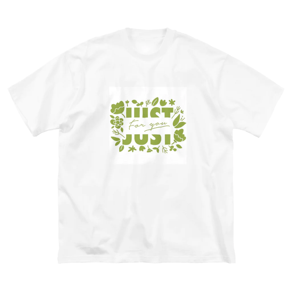 by.lettersのJust for you! みどり ビッグシルエットTシャツ