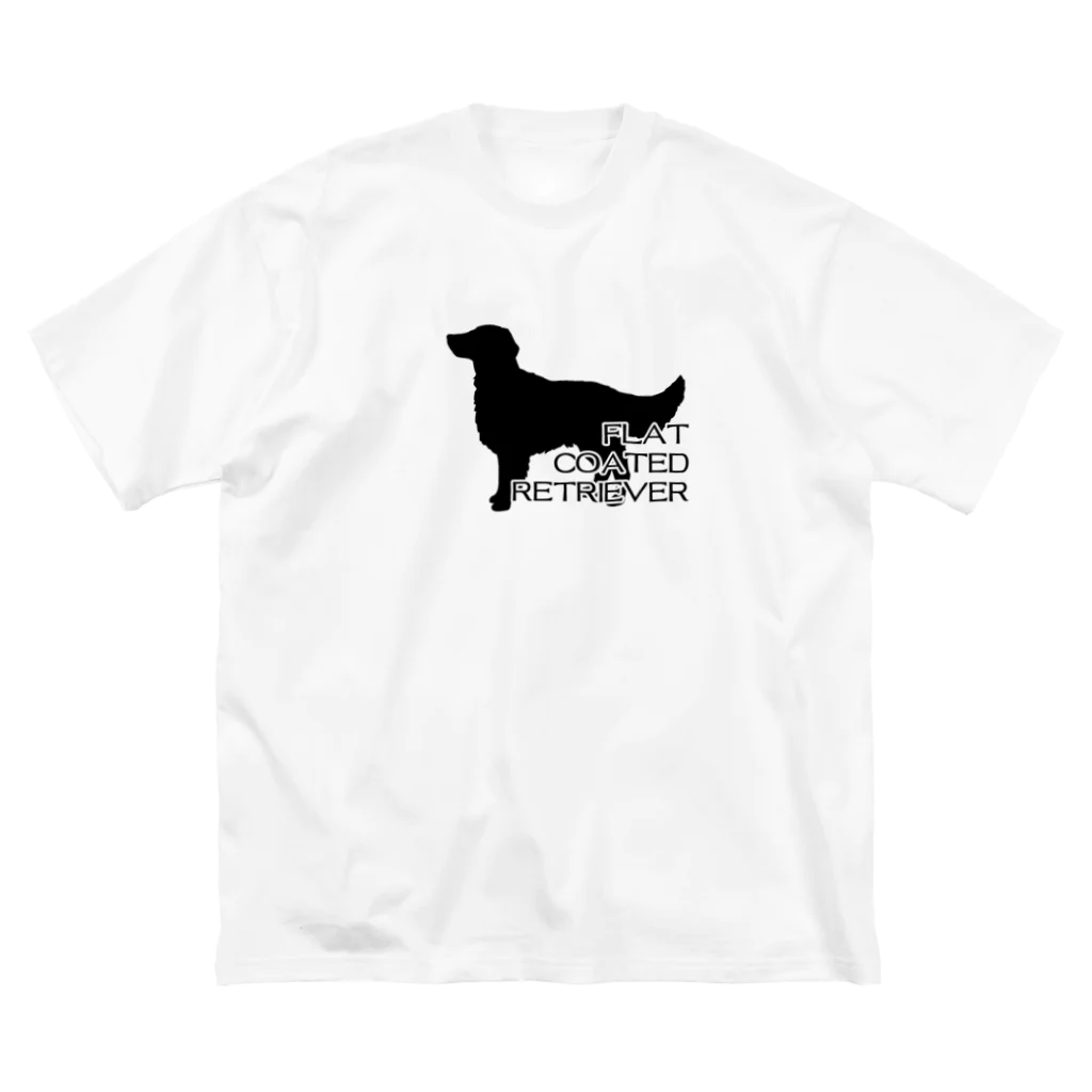 onehappinessのフラットコーテッドレトリバー ビッグシルエットTシャツ