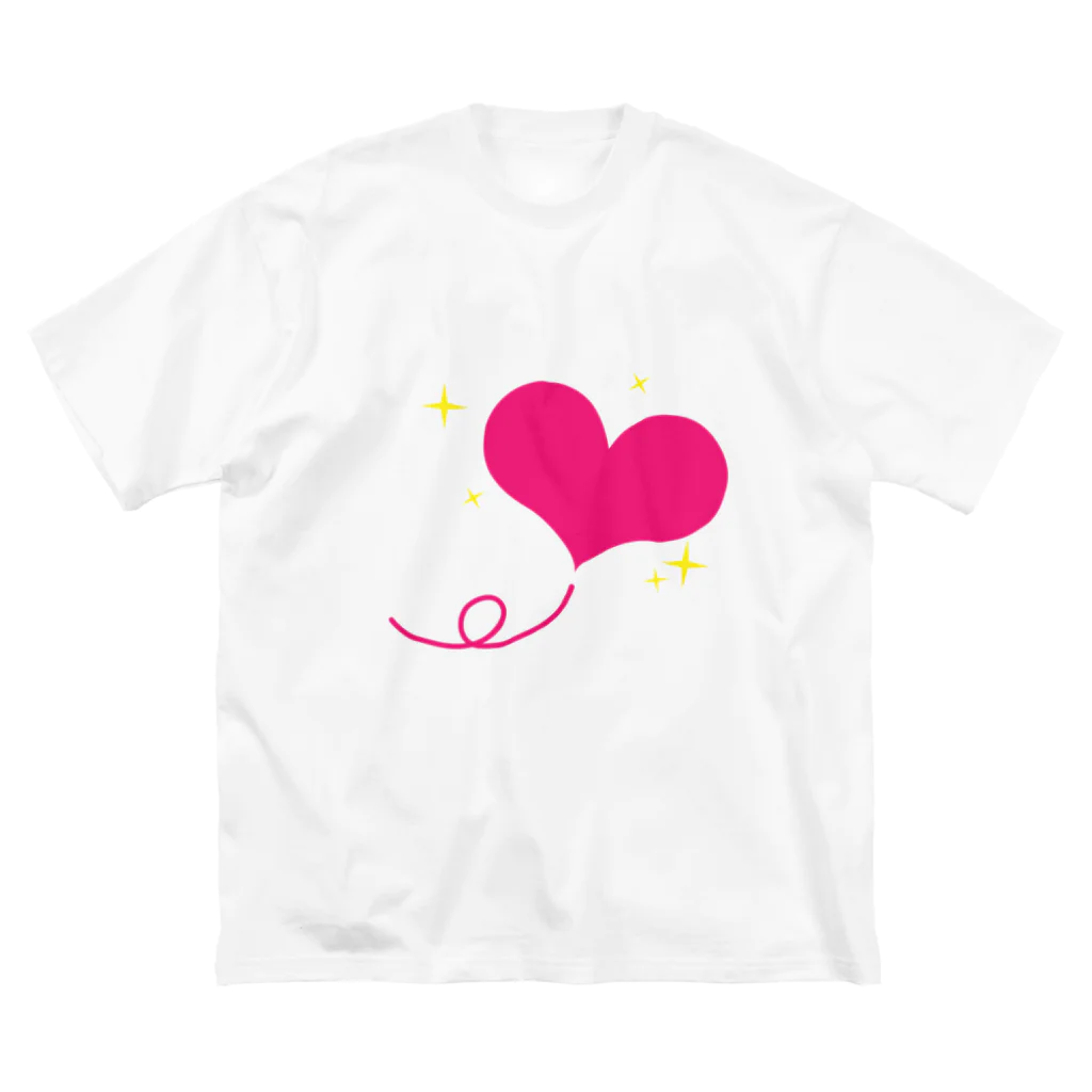 MAGENTA INFINITYのかわいいハートキラキラ ビッグシルエットTシャツ