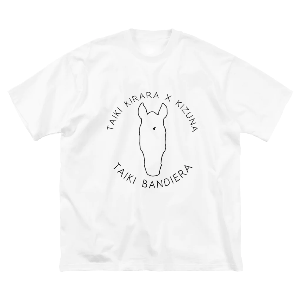 TaikiRacingClubShopのmarulogo【BND】kuro Big T-Shirt