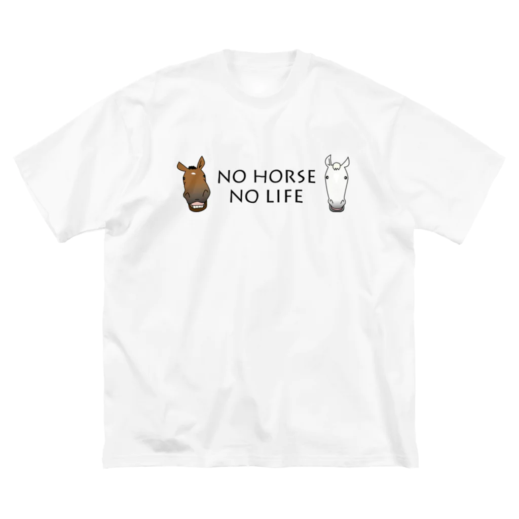 SHOP HAPPY HORSES（馬グッズ）のスピプーロゴ ビッグシルエットTシャツ