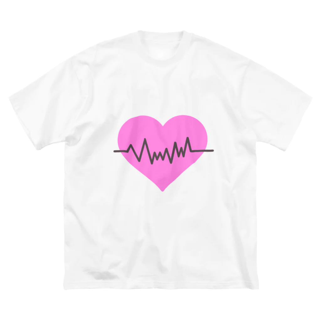 ＰａＮのHeart ECG Big T-Shirt