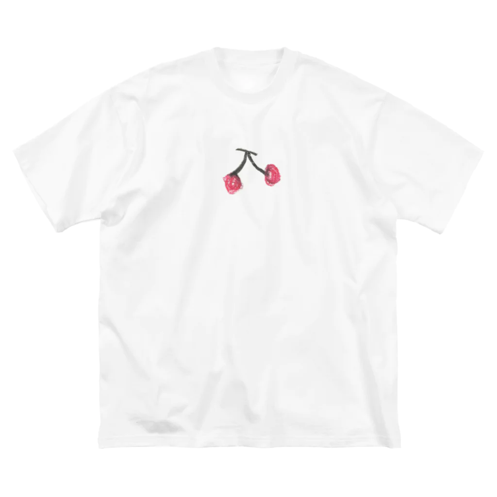 はきちゃんずショップのさくらんぼ ビッグシルエットTシャツ