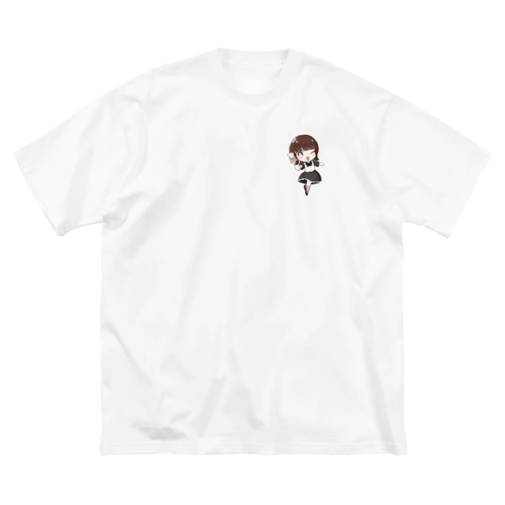 魔女見習いのちびめぐちゃんデザイン2 ビッグシルエットTシャツ