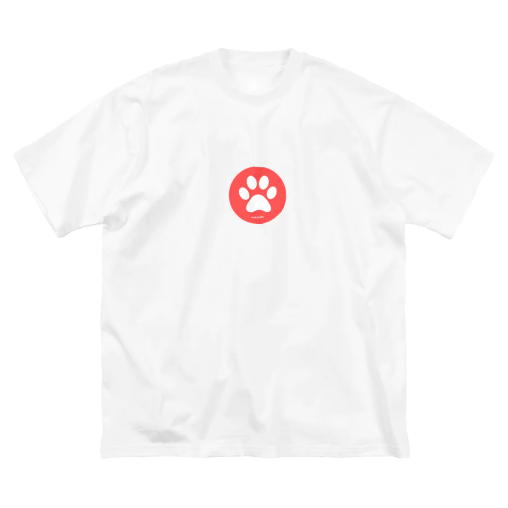 ねこ旅-猫チャンネル公式グッズの猫ちゃん足跡 Big T-Shirt