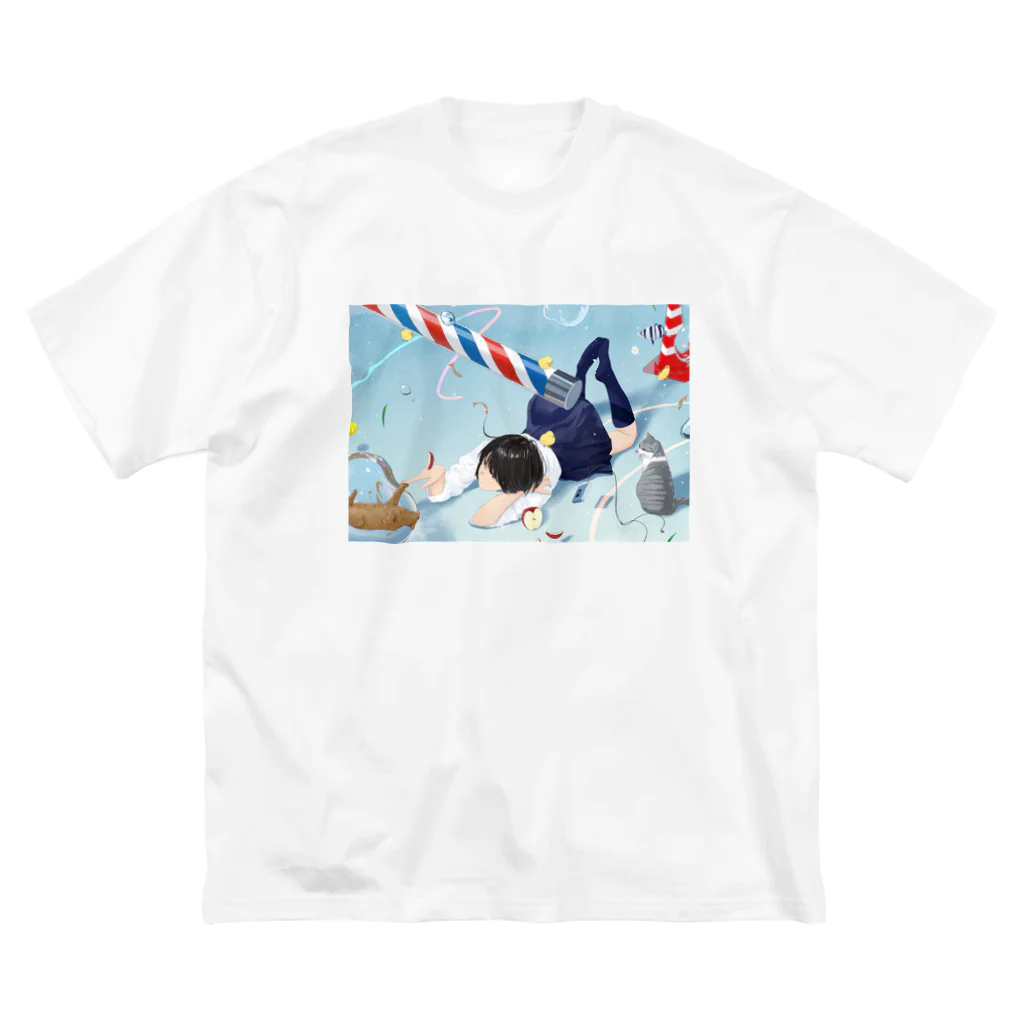 Yukihiro Nakamuraの昼下がり解放区 ビッグシルエットTシャツ