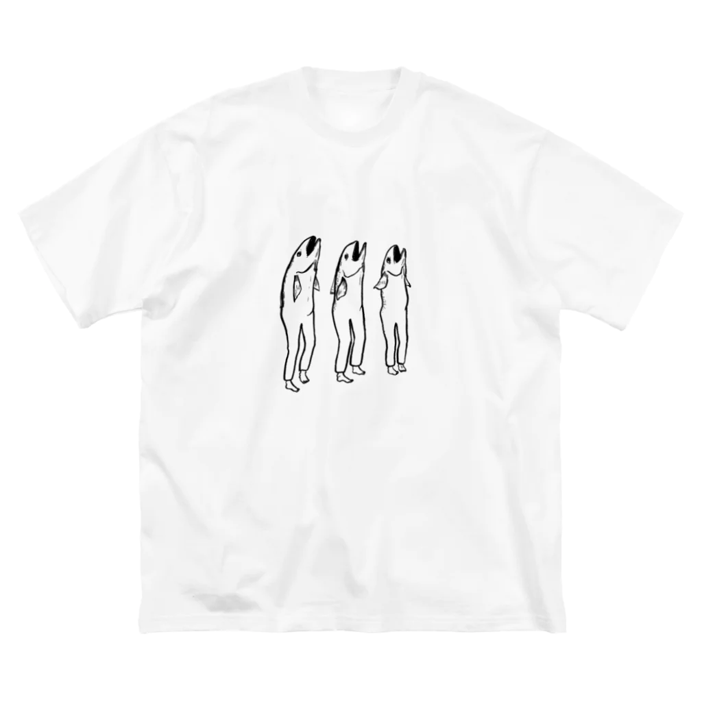 イトウTHEキャンプの半魚人 ビッグシルエットTシャツ