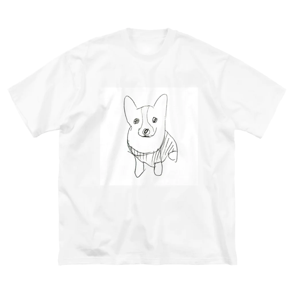 unopiumのコーギー ビッグシルエットTシャツ