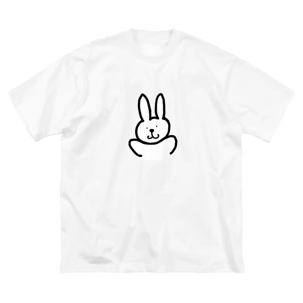 EMO TEENAGER'S HAIRSTYLEのうさぎ ビッグシルエットTシャツ