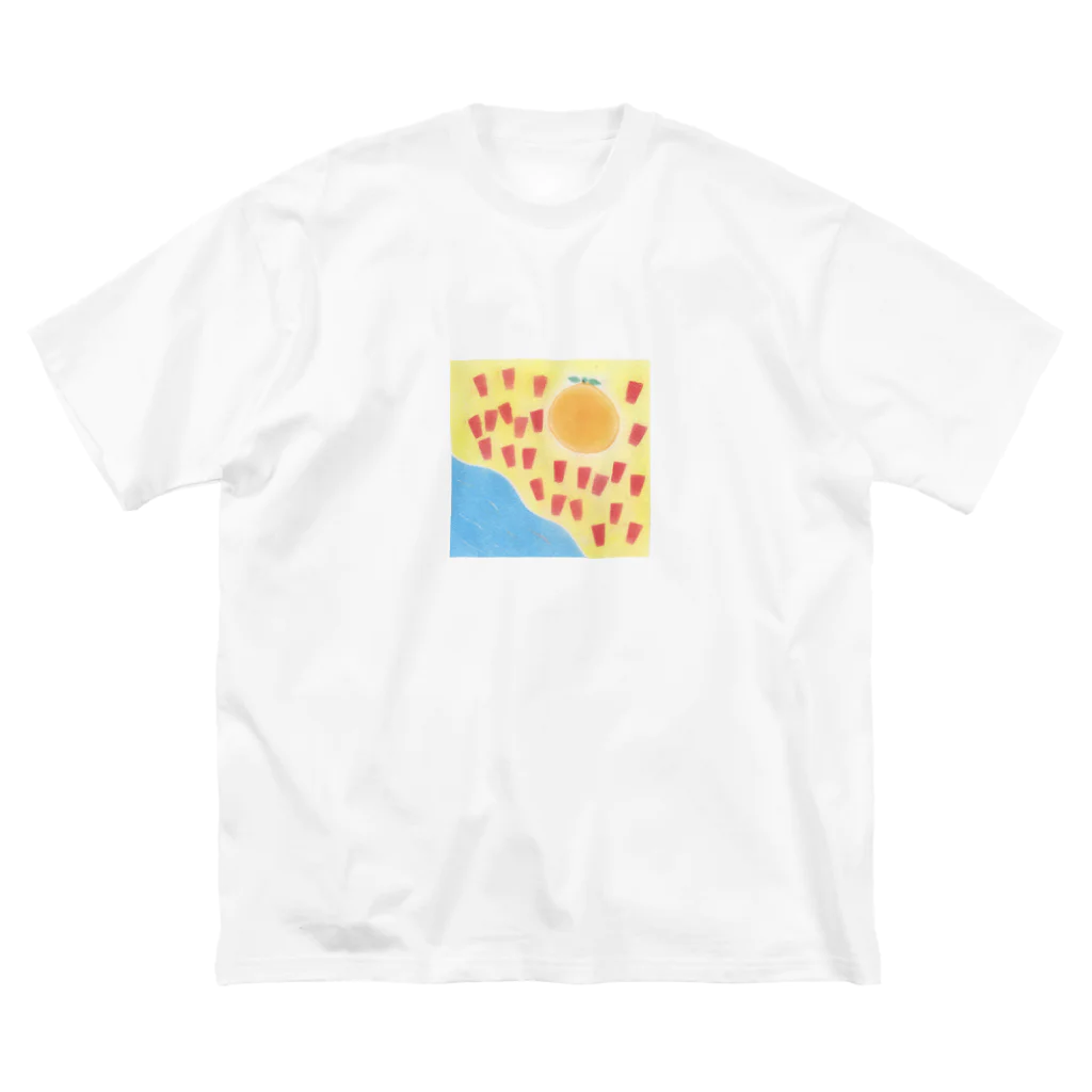 my pastel（いしはら　まさこ）の田舎の子供グッズ。 ビッグシルエットTシャツ