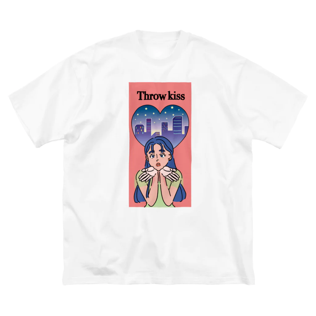 TSUKIKOU SHOP の投げキッスの女の子 Big T-Shirt