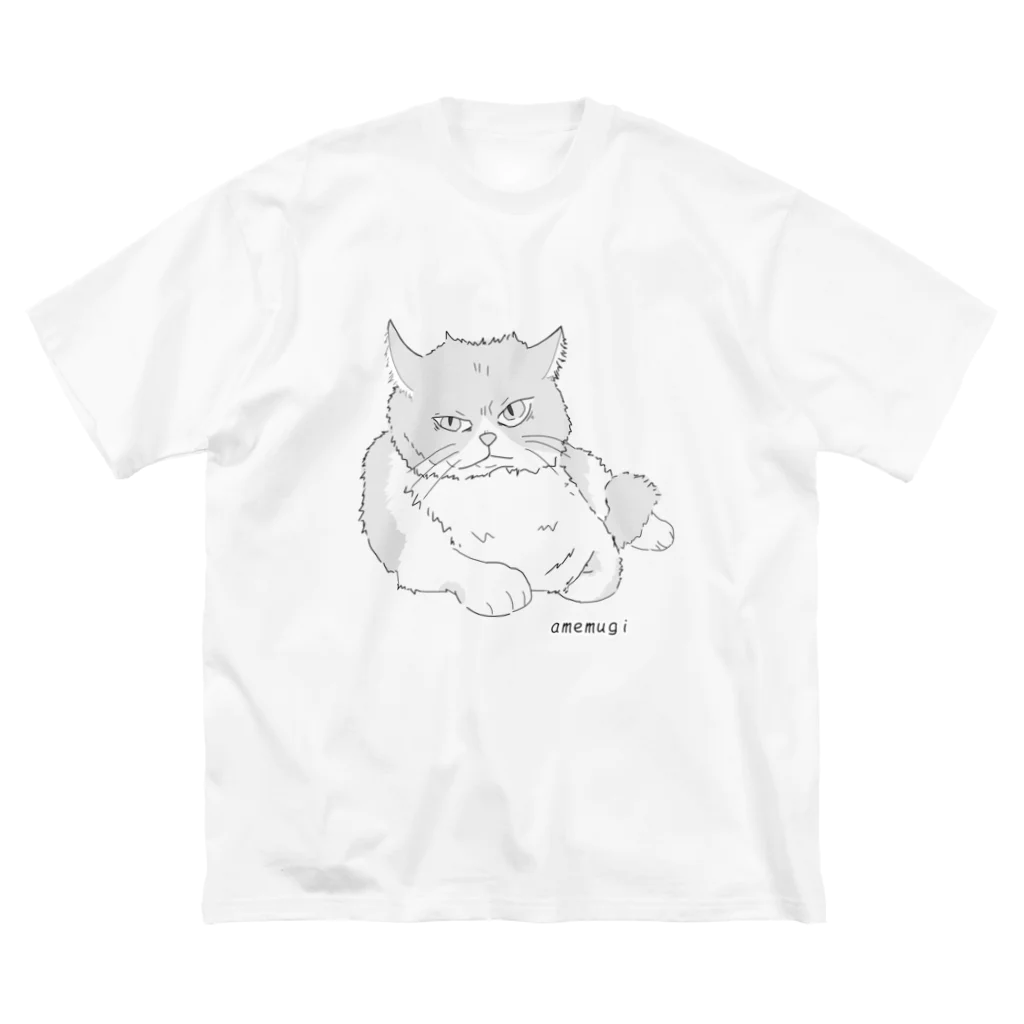 amemugi（あめむぎ）のめちゃくちゃ強そうに見えるネコ。 Big T-Shirt