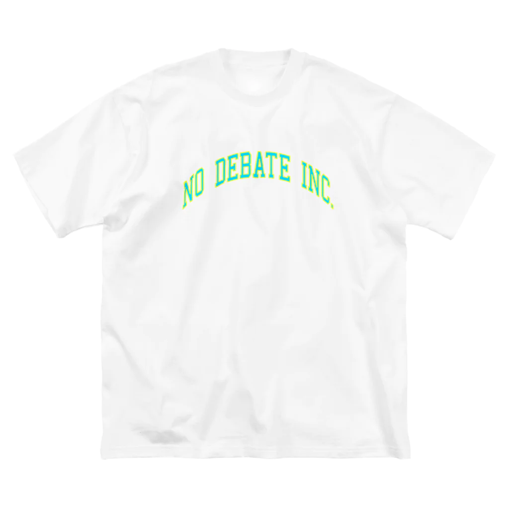 No Debate inc.のNO DEBATE INC.カレッジロゴ ビッグシルエットTシャツ