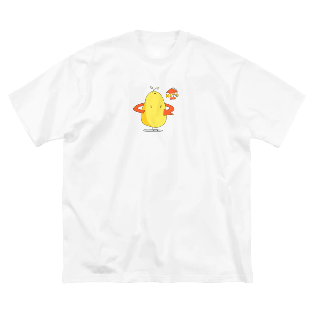 みんなたべるよのやじひよ ビッグシルエットTシャツ