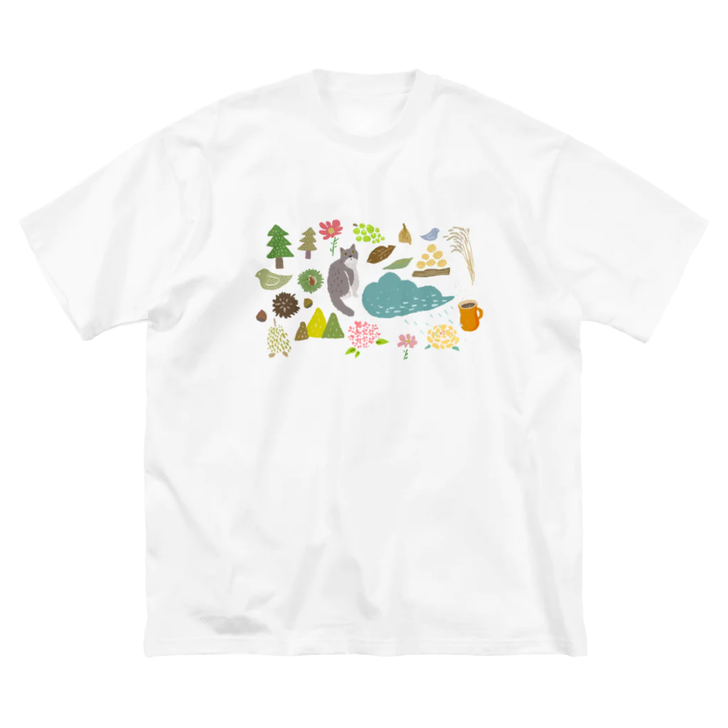 nekotomoの秋 Big T-Shirt