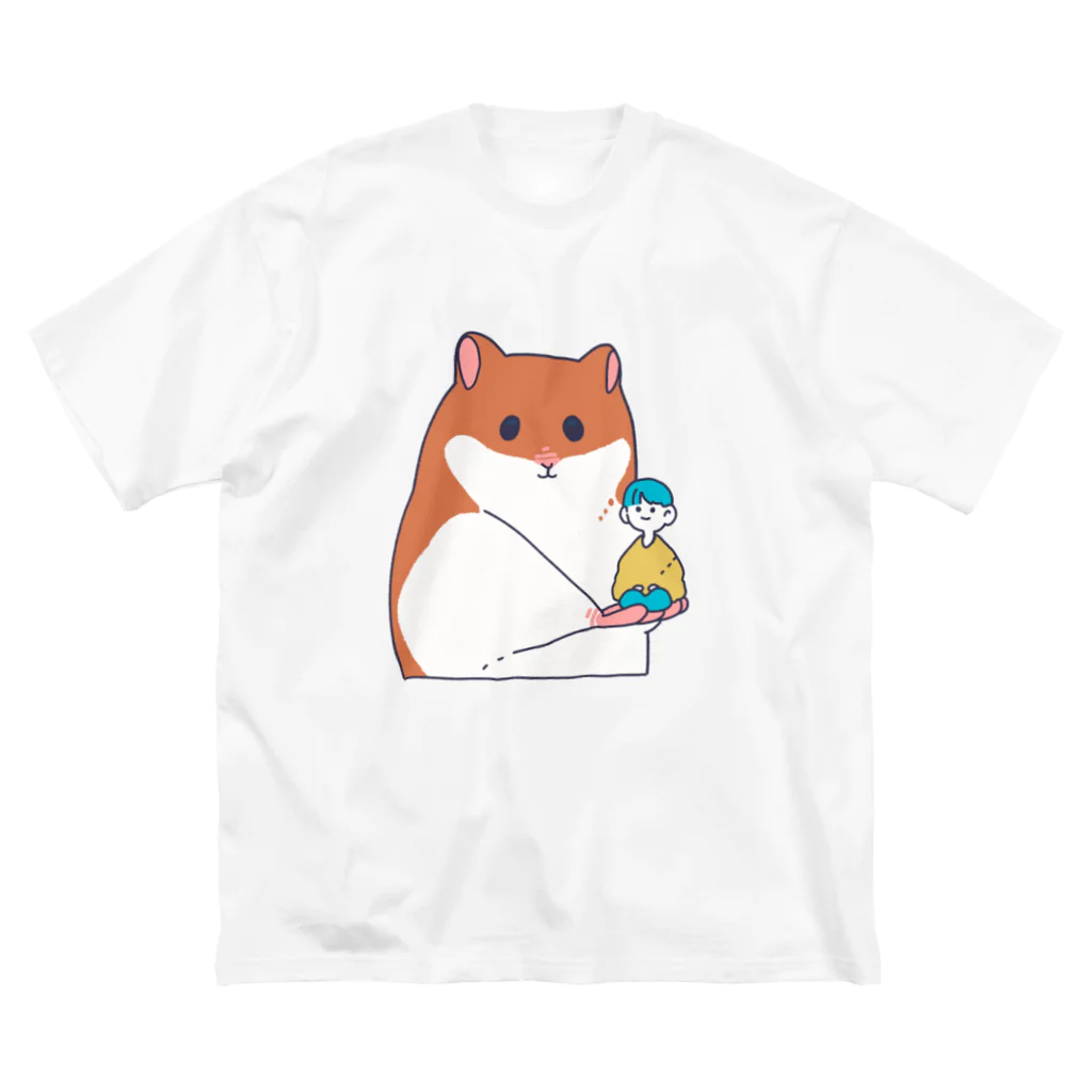 なのらのヒトを飼うハムスター ビッグシルエットTシャツ