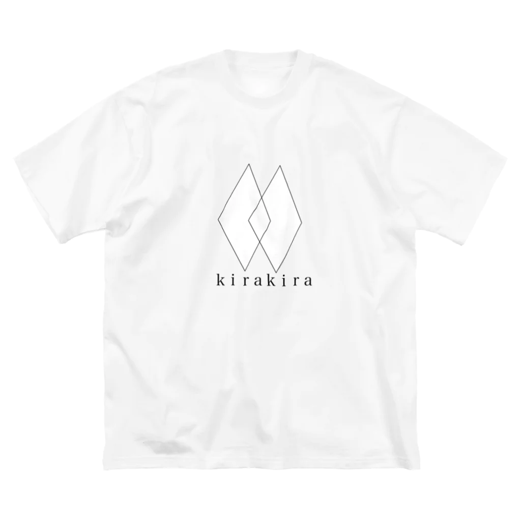 kirakira✨のkirakira 白 ビッグシルエットTシャツ