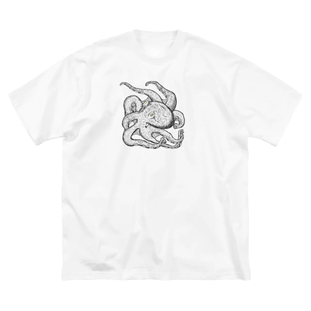  LUCKY BY CHANCE(らっきーばいちゃんす)のタコ ビッグシルエットTシャツ